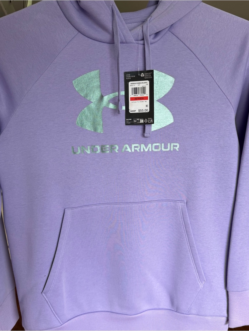 Under Armour Women’s XS Light Purple Crewneck Hoodie NWT